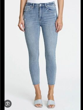 pistola Light Wash High-Rise Ankle Skinny Jeans